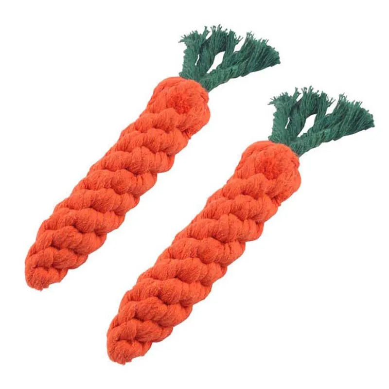 Jouet carotte en corde