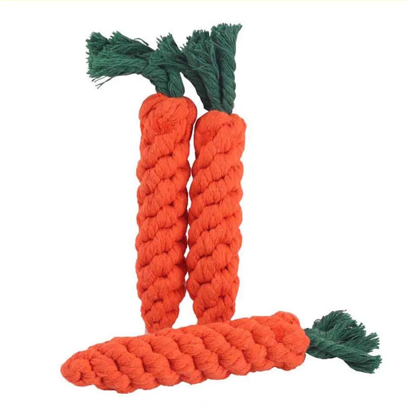 Jouet carotte en corde