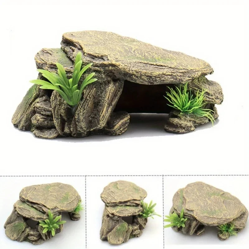 Grotte à reptiles en résine