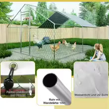 Enclos à poules XXL 3x4x2m
