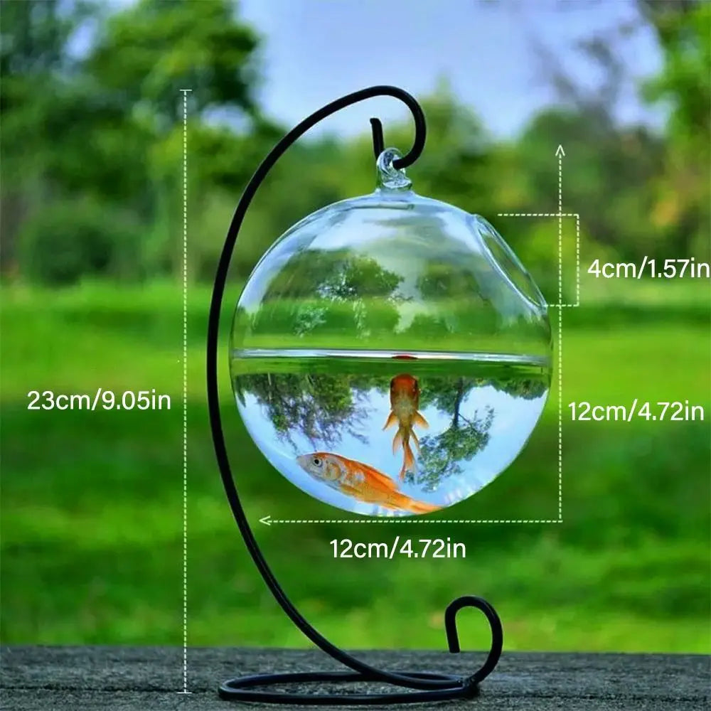 Bocal à poisson suspendu