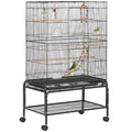 Cage noir haute pour perroquet