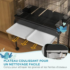 Moyen ou grand perroquet support roulant