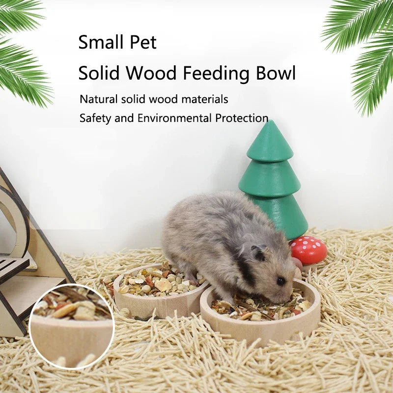 Gamelle en bois pour rongeur