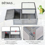 PawHut Maison pour tortues de terre