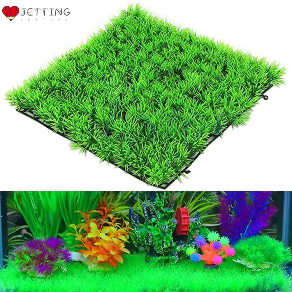 Plaque faux gazon aquarium