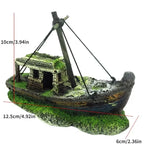 Épave bateau sur socle
