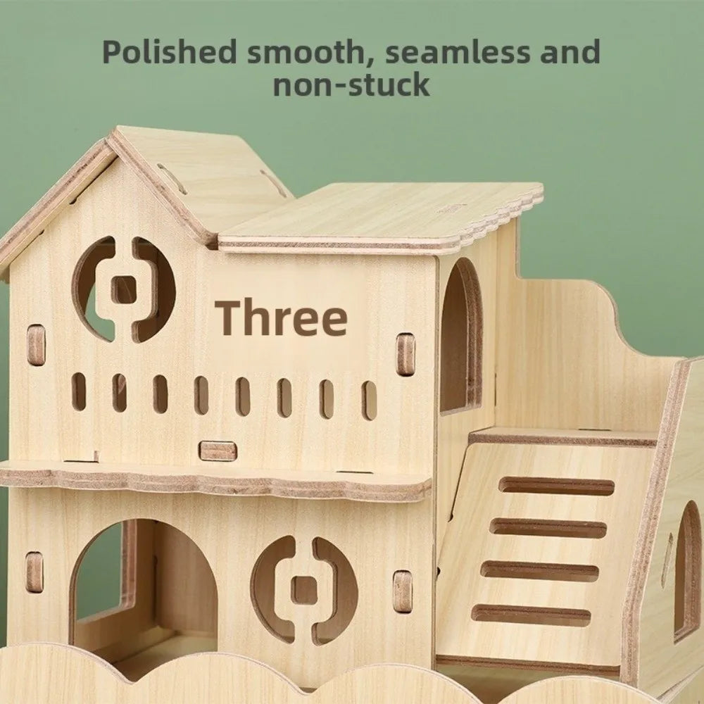 Jouets bois hamster