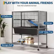 Cage à roulette pour furet ou chinchilla