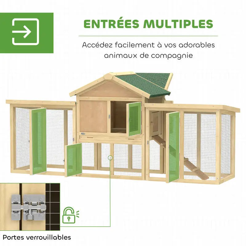 Poulailler modèle chalet multi-équipé