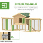 Poulailler modèle chalet multi-équipé