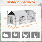 Enclos à poules semi-couvert
