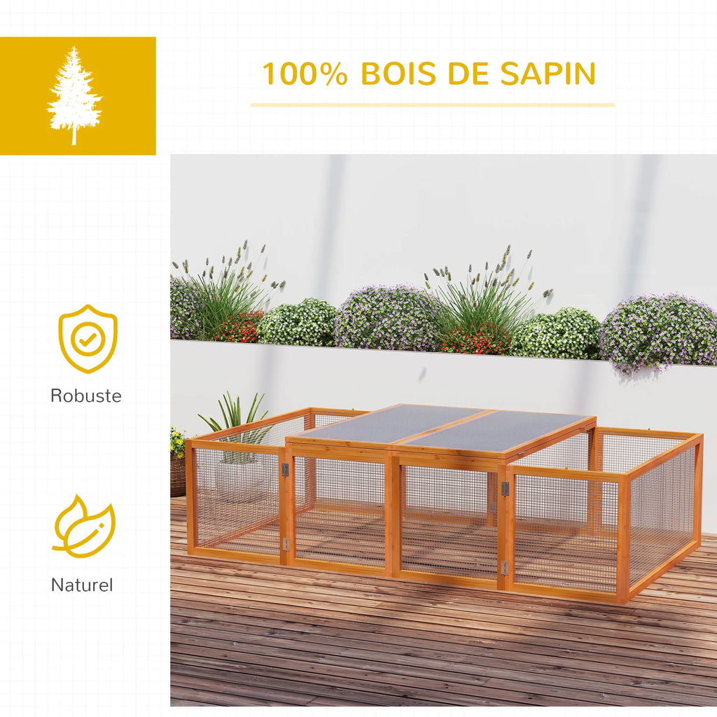 Clapier en bois, d’extérieur à lapins