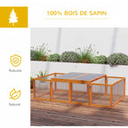 Clapier en bois, d’extérieur à lapins