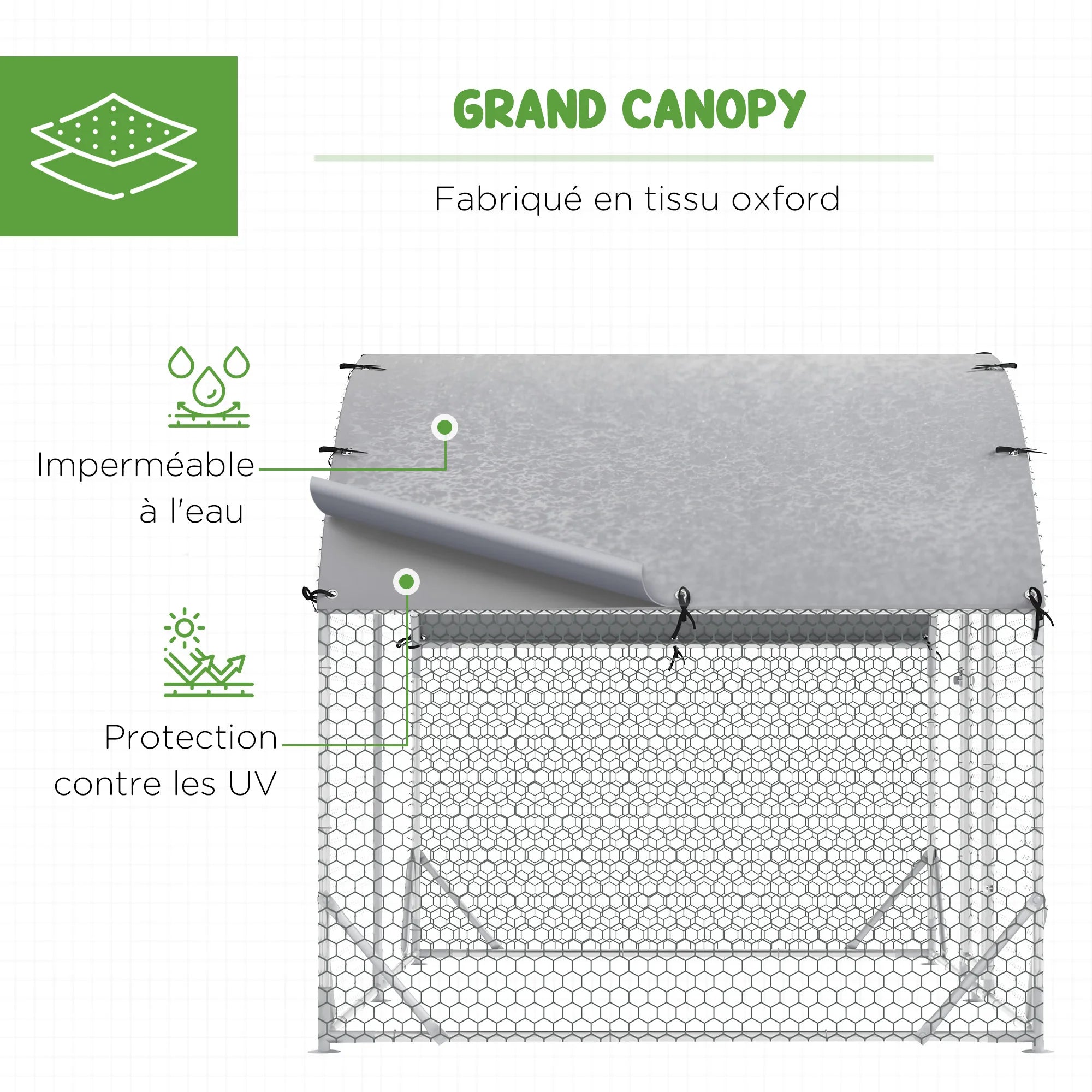 PawHut Grand enclos 5,32 ㎡