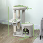 Arbre à chats 90 cm niche ronde
