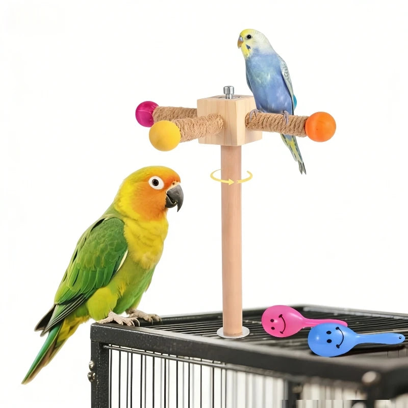 Perchoir a perroquet fixation cage