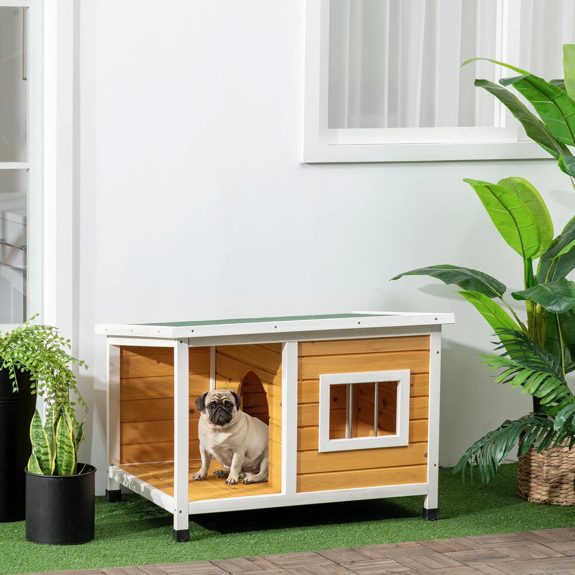 Niche cottage toit plat