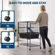 Cage à roulette pour furet ou chinchilla