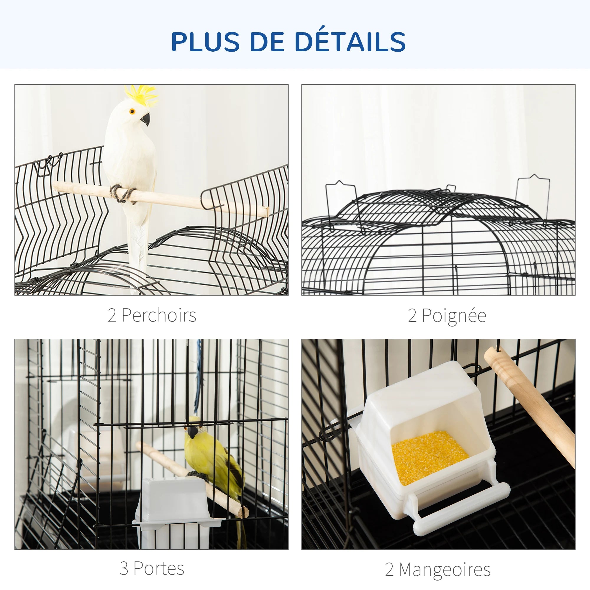 Cage toit ouvrant support roulant