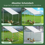 Enclos à poules XXL 3x4x2m