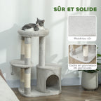 Arbre à chats 90 cm niche ronde