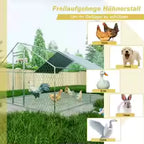 Enclos à poules XXL 3x4x2m