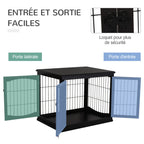 Cage haute d’intérieur pour chien