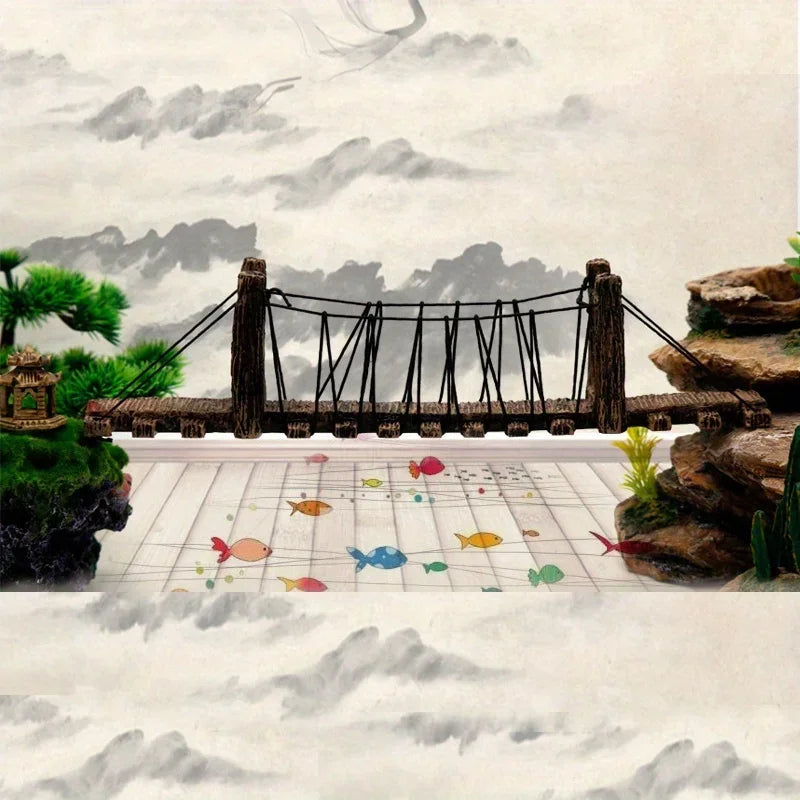 Pont suspendu en résine