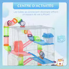 Cage blanche haute pour hamster