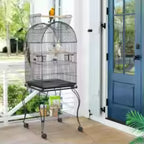 Cage toit ouvrant support roulant