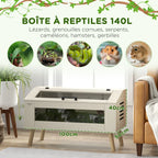 Terrarium reptiles aération latérale