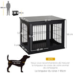 Cage haute d’intérieur pour chien