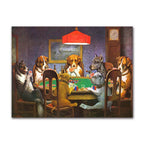 Toile Chiens au poker