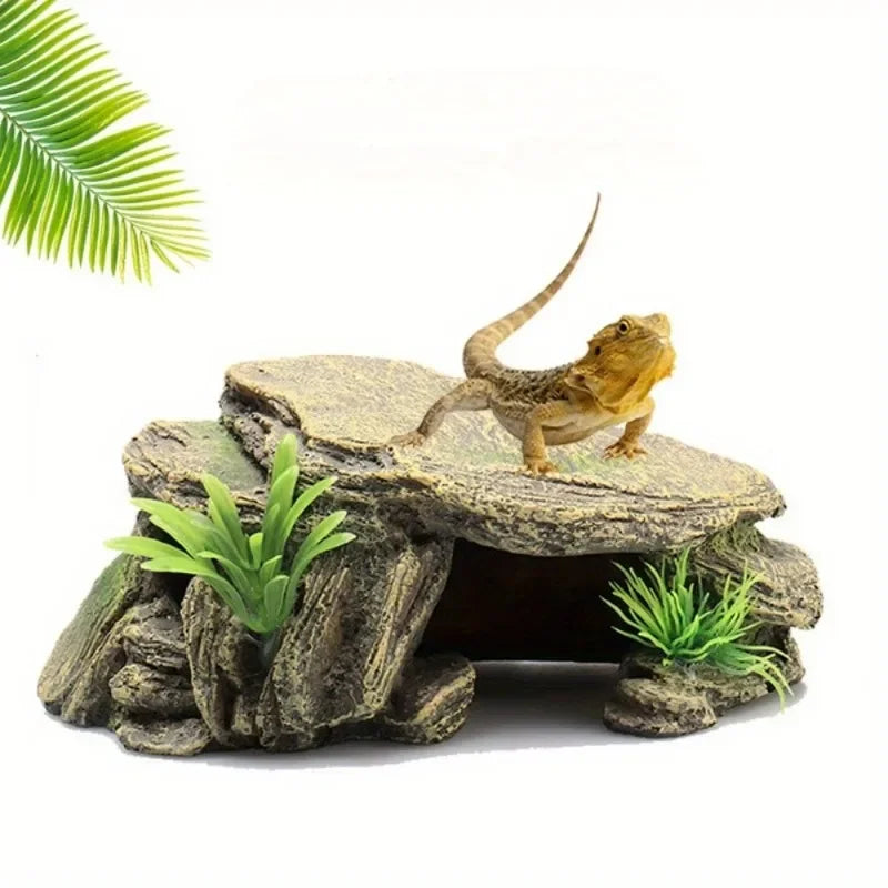 Grotte à reptiles en résine