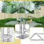 Enclos à poules XXL 3x4x2m