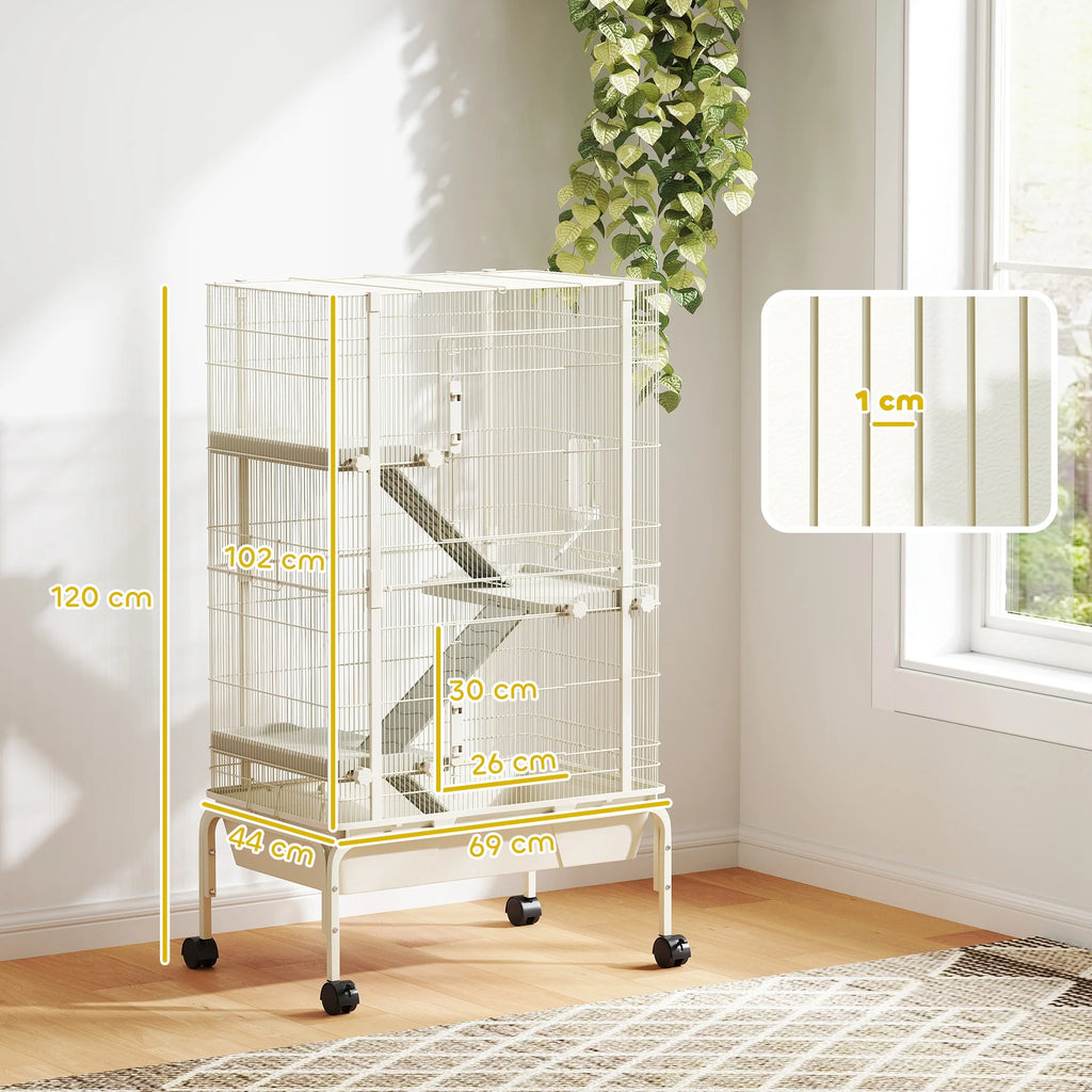 Cage blanche pour furet ou chinchilla