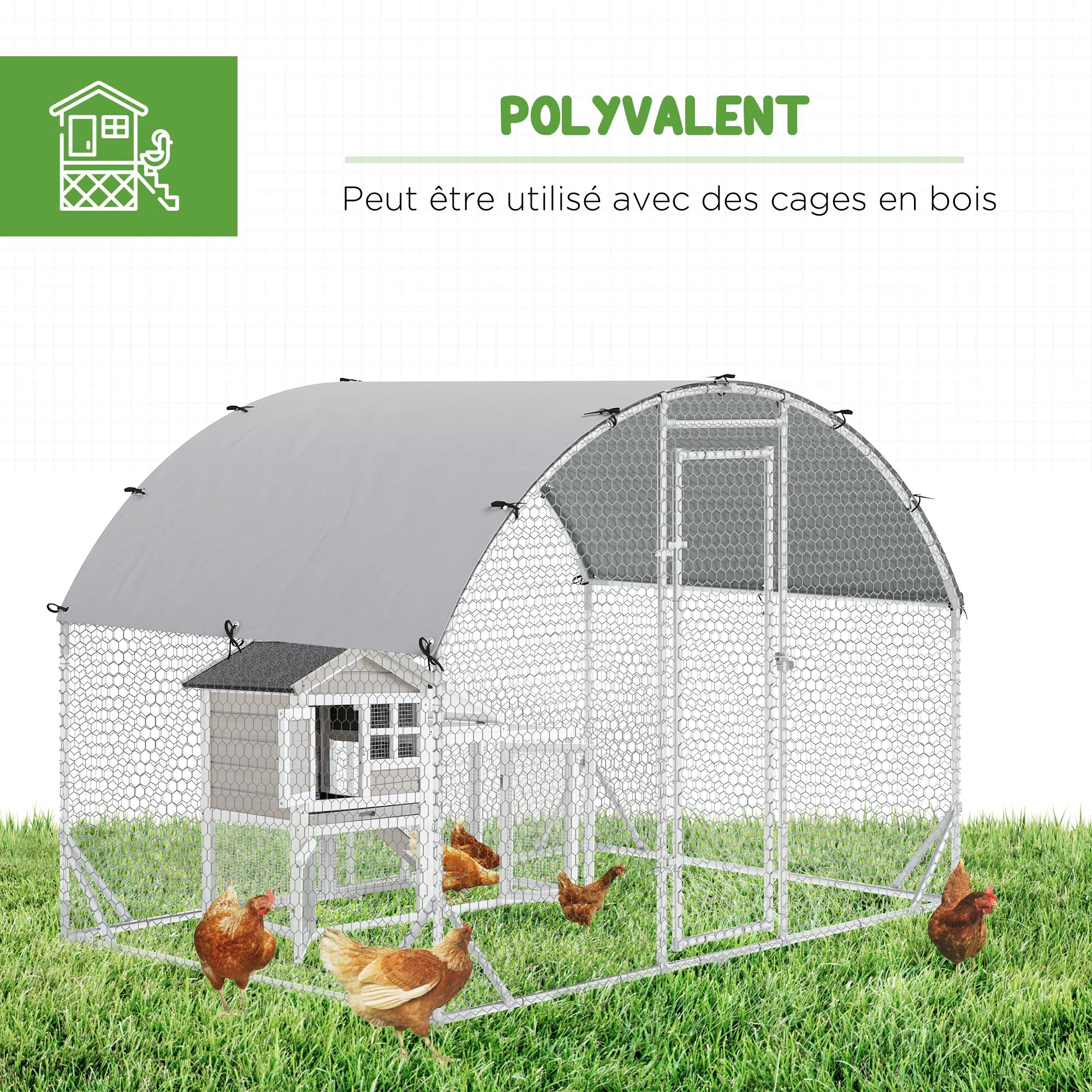 PawHut Grand enclos 5,32 ㎡
