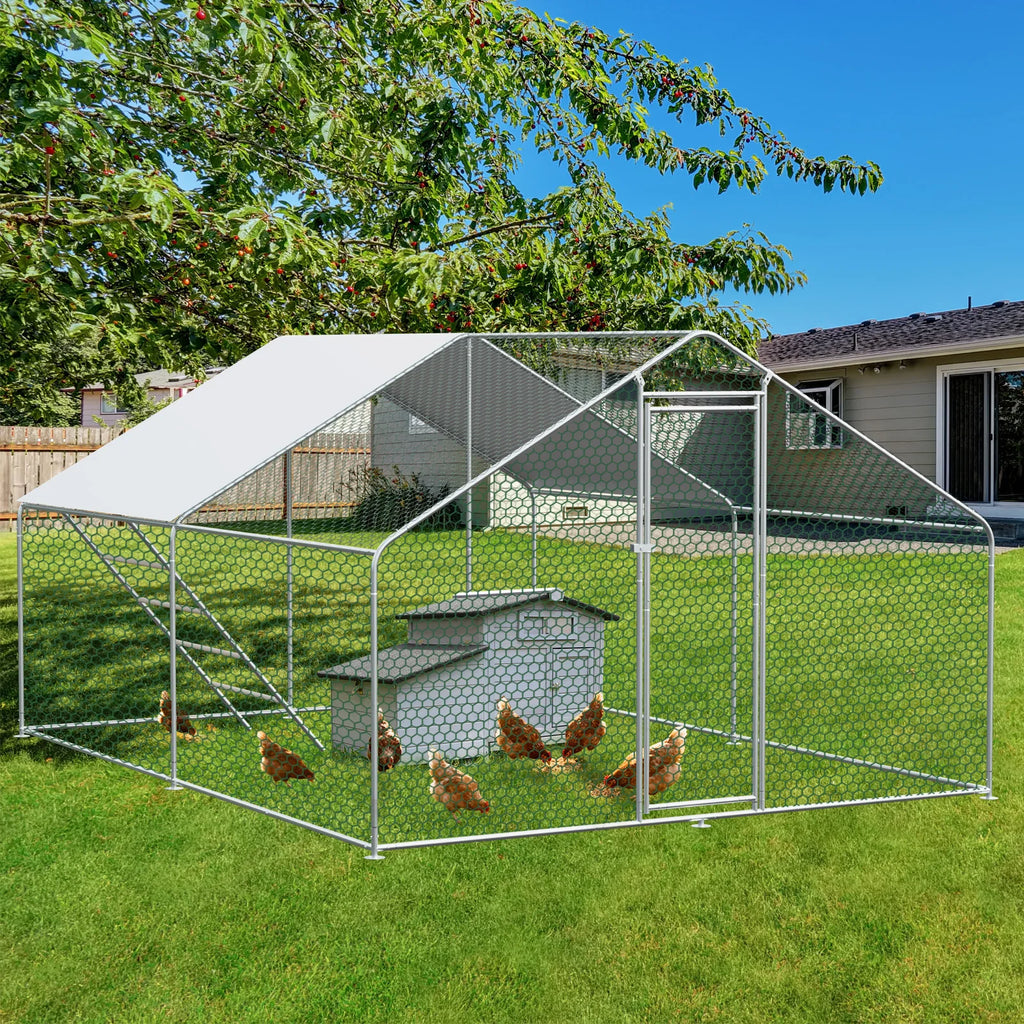 Enclos à poules XXL 3x4x2m