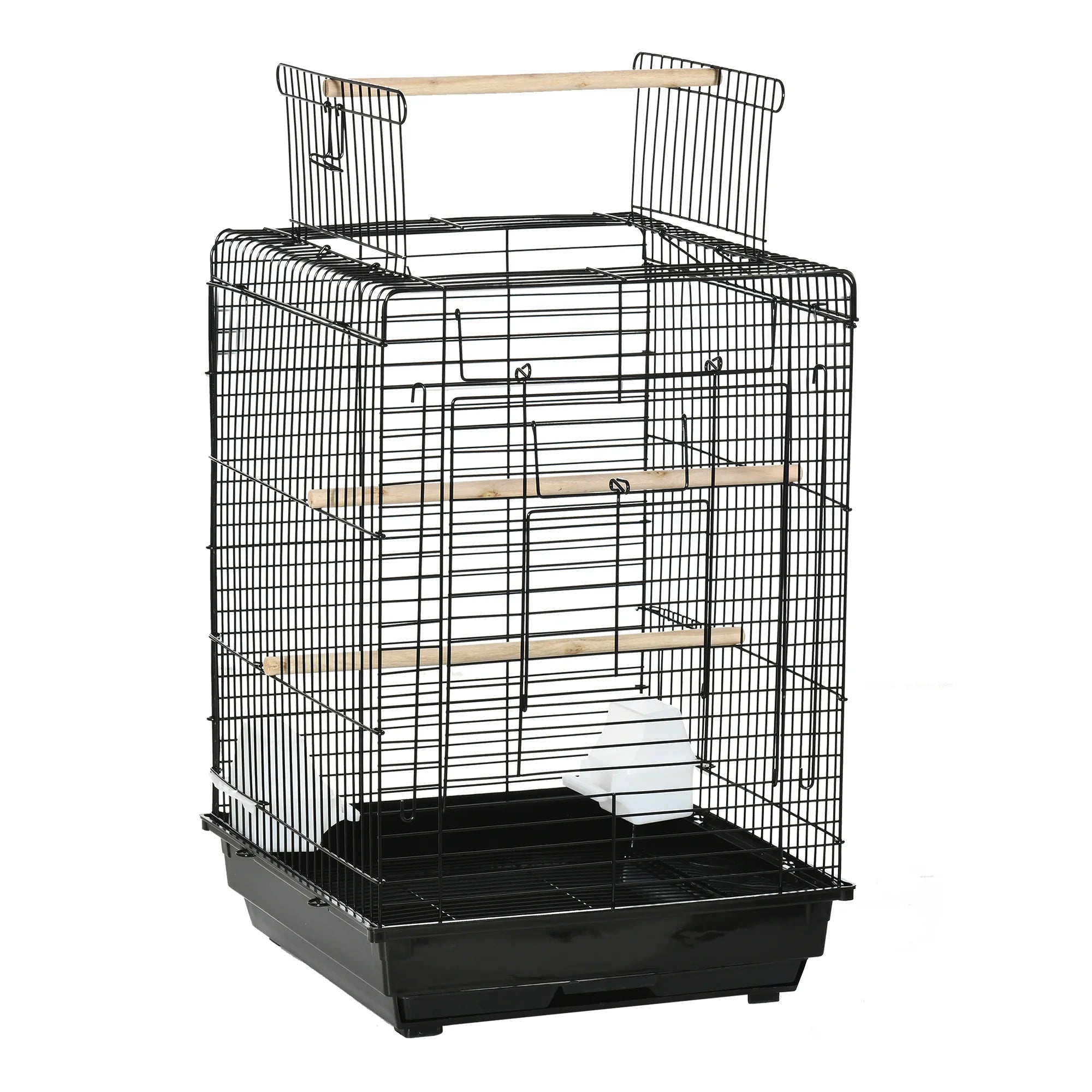 Cage toit ouvrant petit perroquet