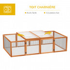 Clapier en bois, d’extérieur à lapins