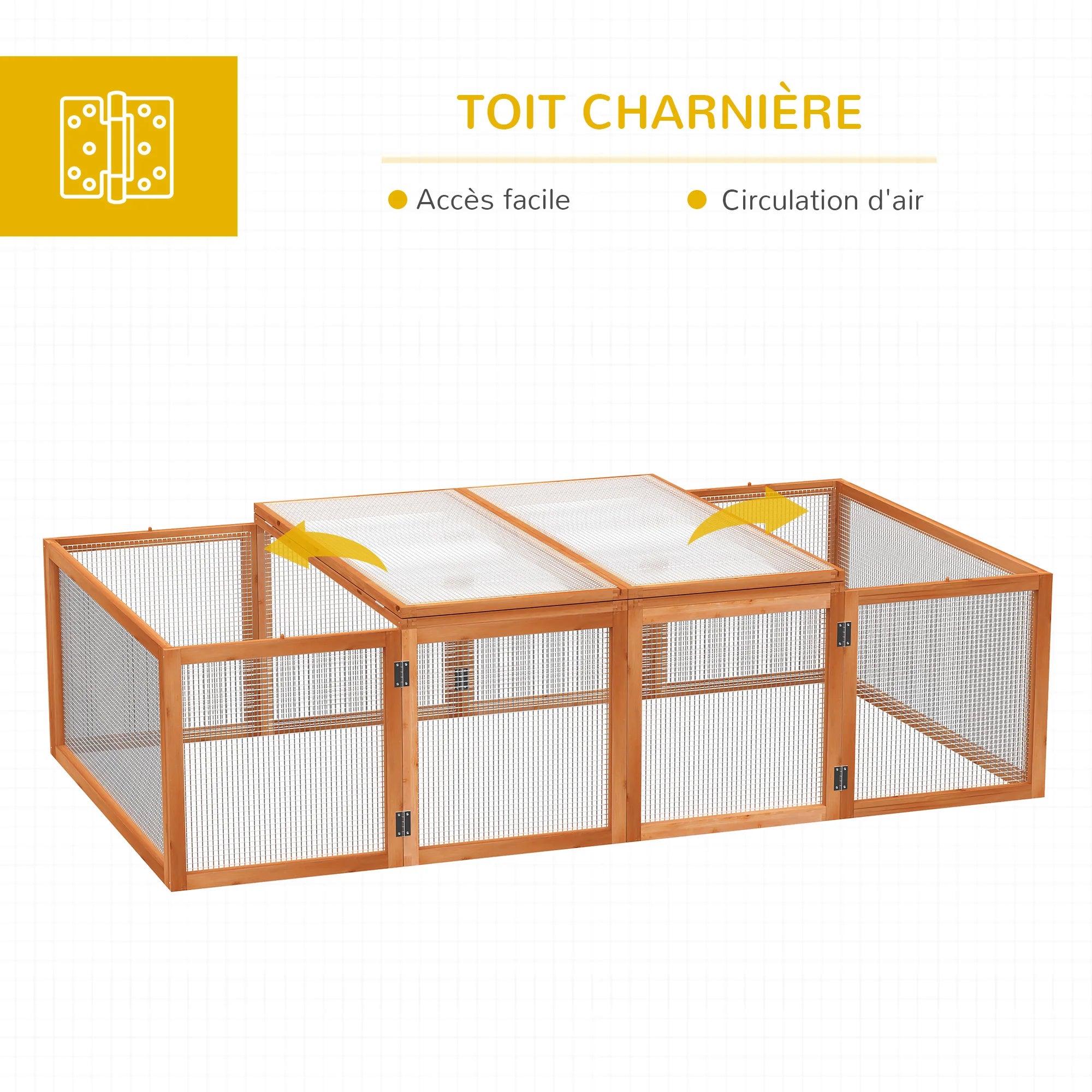 Clapier en bois, d’extérieur à lapins