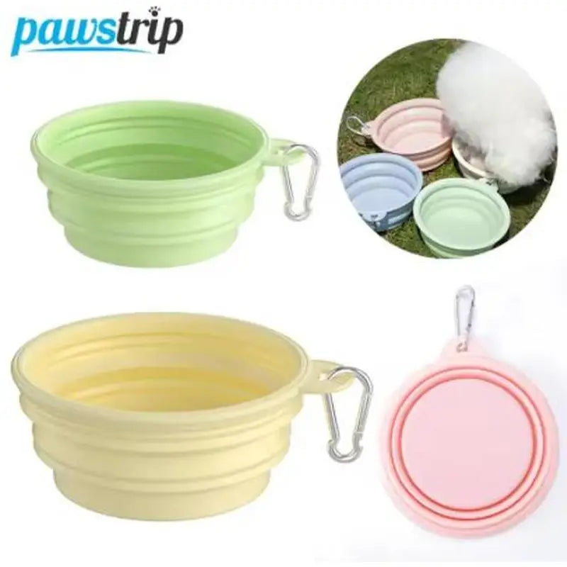 Gamelle pliante en silicone pour chien