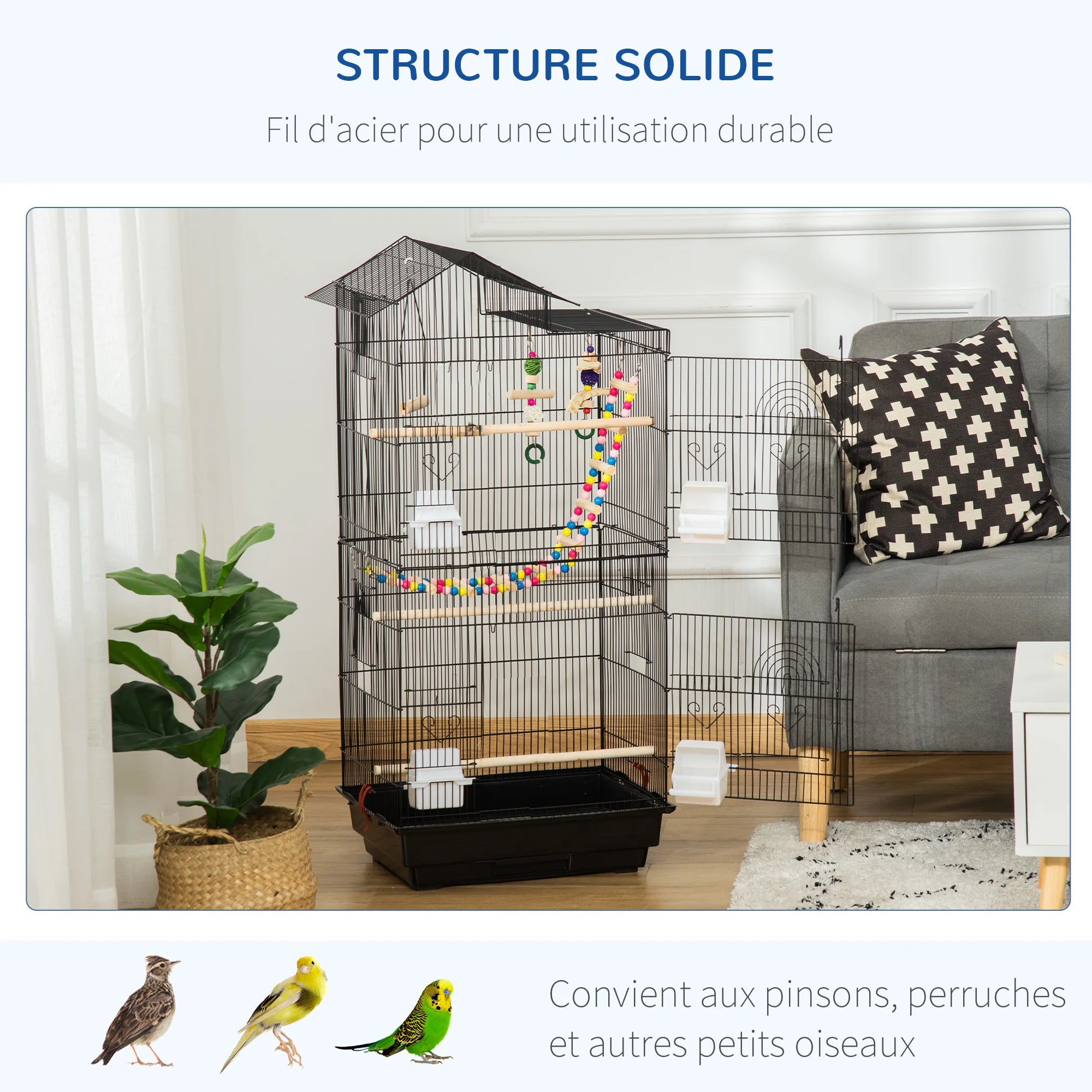 Cage Calopsitte ou petit perroquet