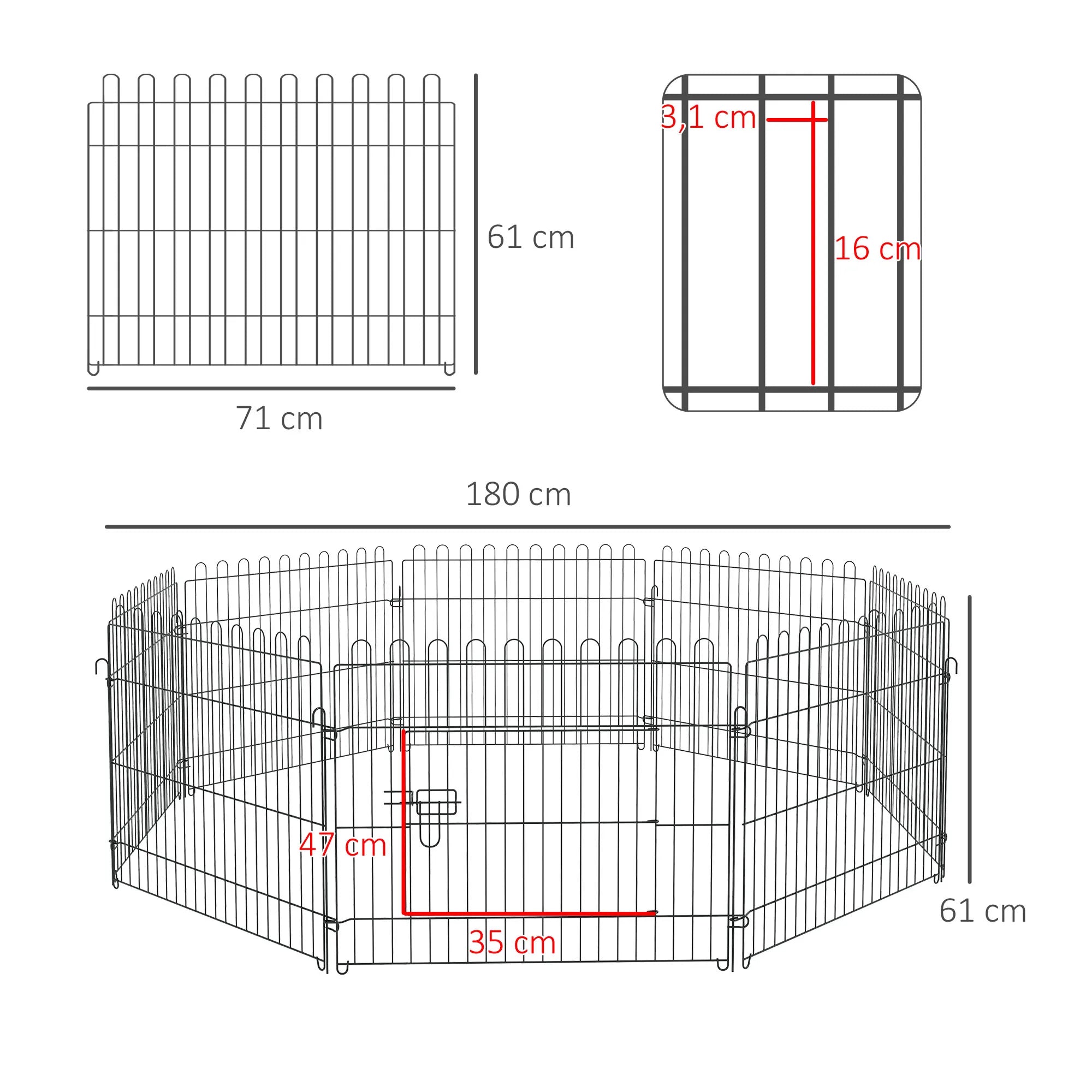 Enclos forme modulable à lapins