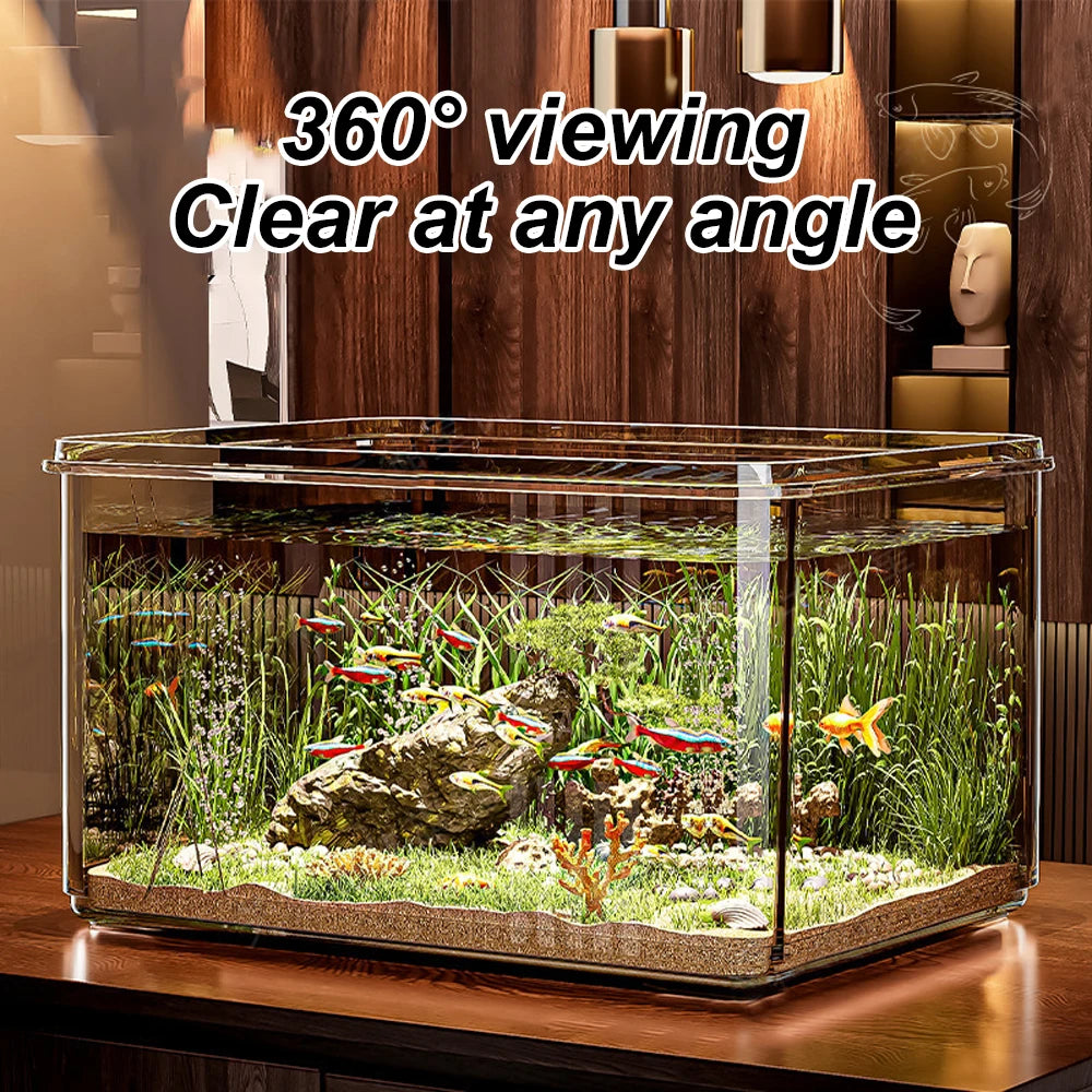 Aquarium de bureau rectangle