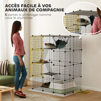 Enclos modulable à 49 panneaux