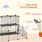 Grand enclos modulable à lapins