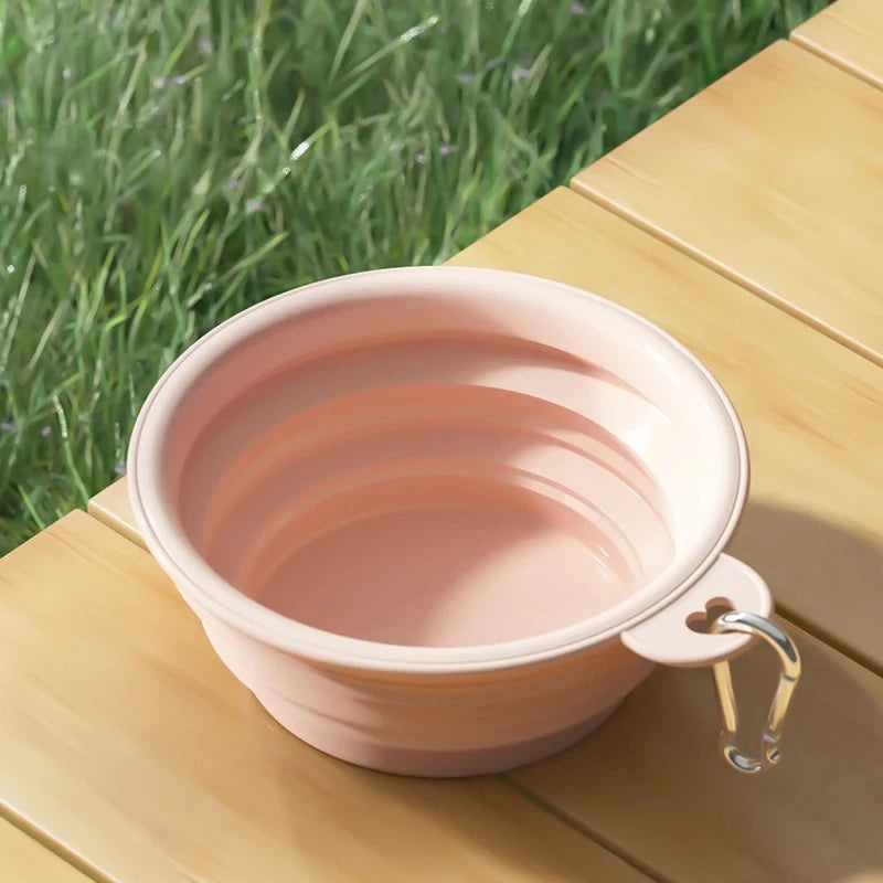 Gamelle pliante en silicone pour chien