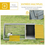 Clapier triangle d’extérieur à lapin